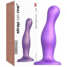 Фаллоимитатор Strap-On-Me Dildo Plug Curvy M фиолетовый 16 см