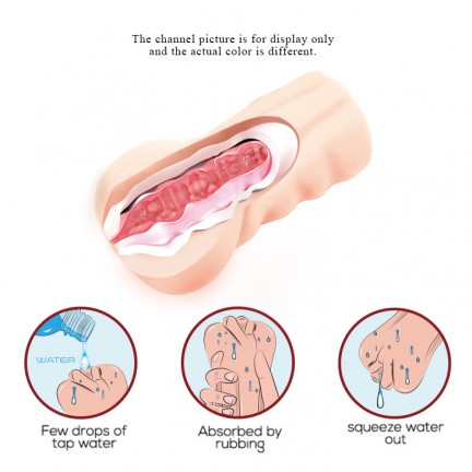 Мягкий мастурбатор с эффектом выделения смазки